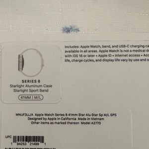 Apple Watch Series 8 Starlight Aluminum Case